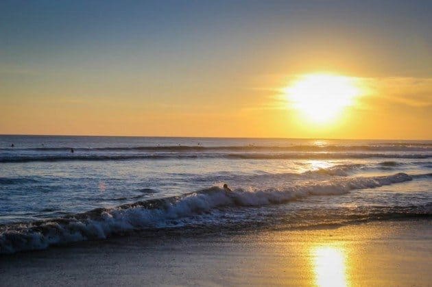 Kuta Sunset Beach Bali Indonesia
