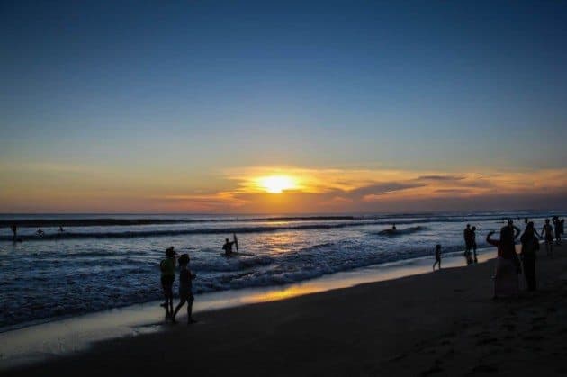 Kuta Sunset Beach Bali Indonesia