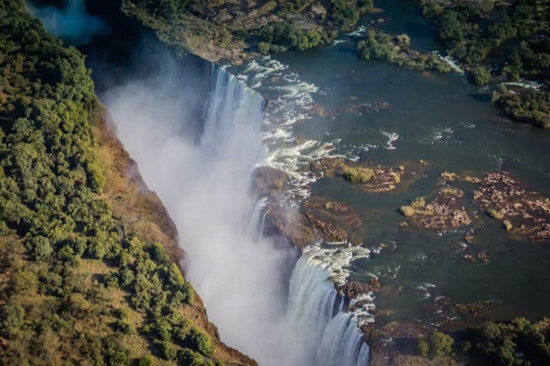 Aerial View Victoria Falls Visit Africa