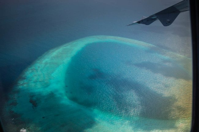 Maldives Photos Airplane View