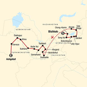 THE FIVE STANS OF THE SILK ROAD