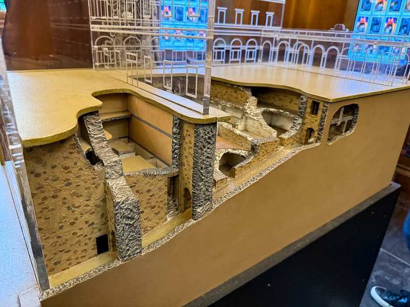 Model of underground streets of Mary King's Close in Edinburgh, Scotland