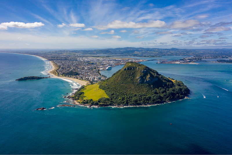 Mt Maunganui And Tauranga, aerial view New Zealand