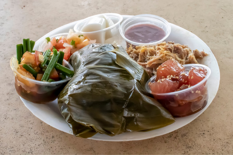 Local food from a street cart in Maui