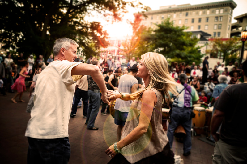 Drum Circle in Asheville