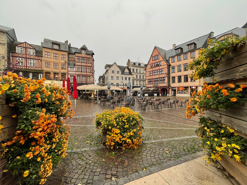 Main square in Rouen, France