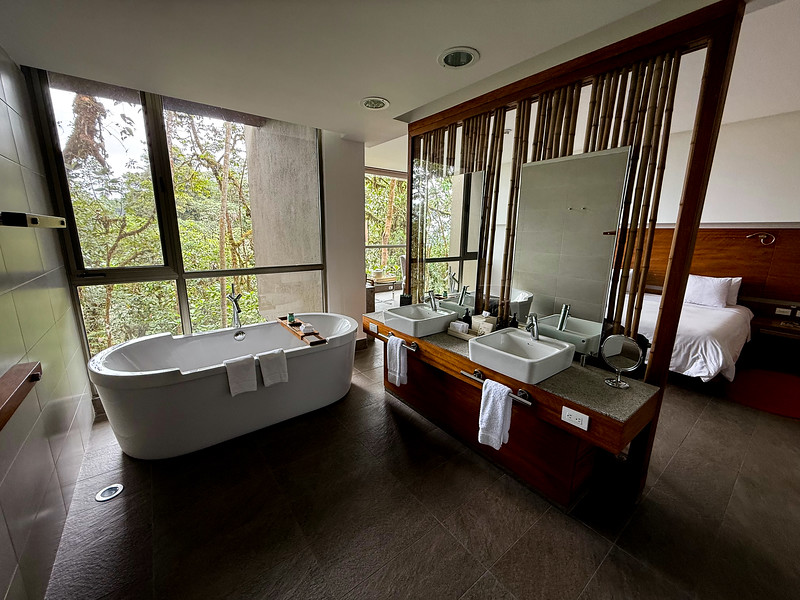 Suite bathroom at Mashpi Lodge, Ecuador
