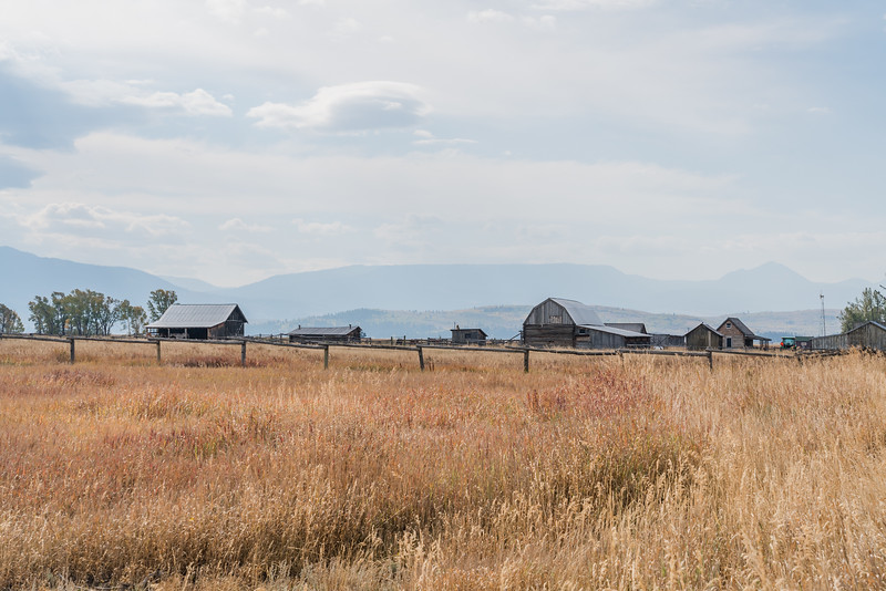 Mormon Settlements on Antelope Flats Road in Teton National Park